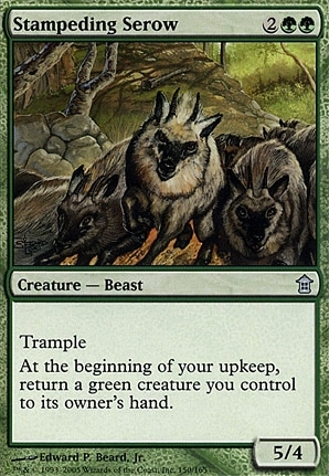 Stampeding Serow