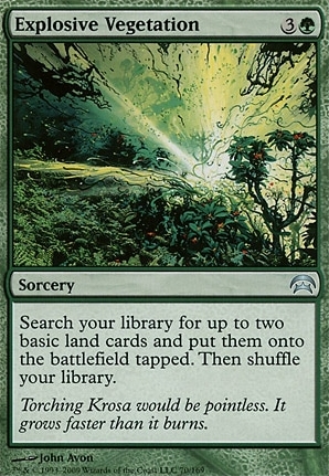 Explosive Vegetation