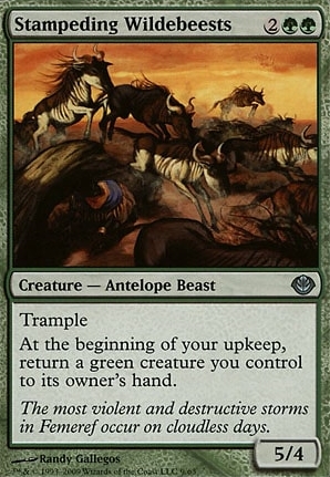 Stampeding Wildebeests