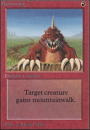 Burrowing