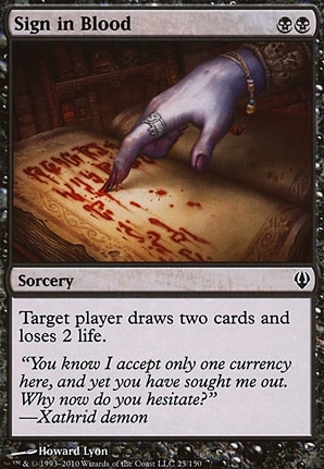 Sign in Blood