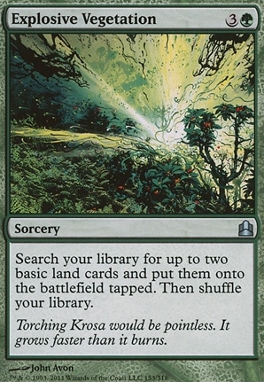 Explosive Vegetation