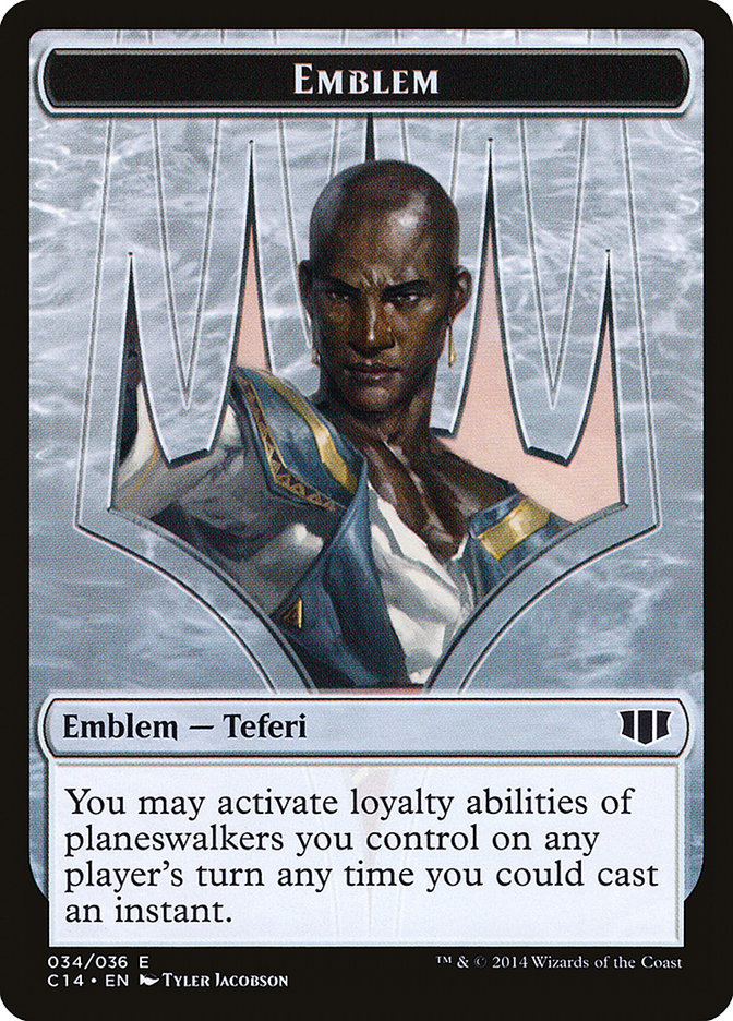 Emblem (Teferi) - Zombie (Blue) Token