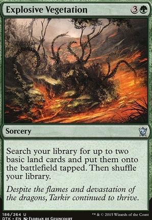Explosive Vegetation