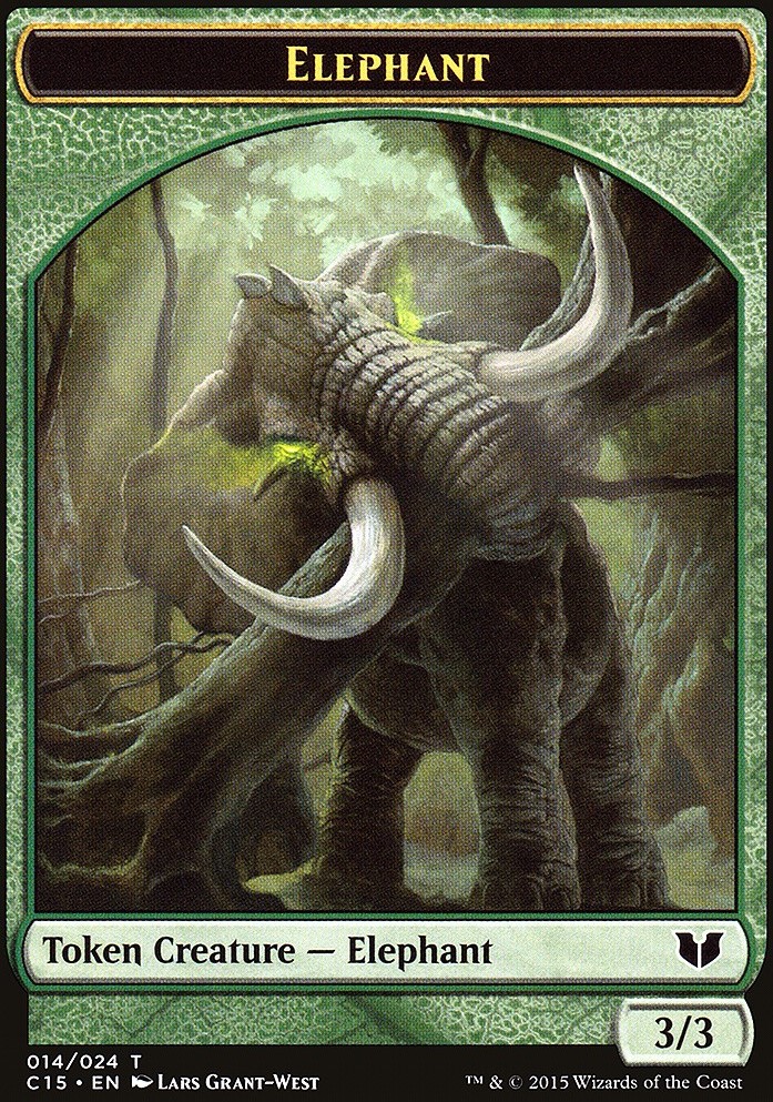 Elephant Token- Saproling Token