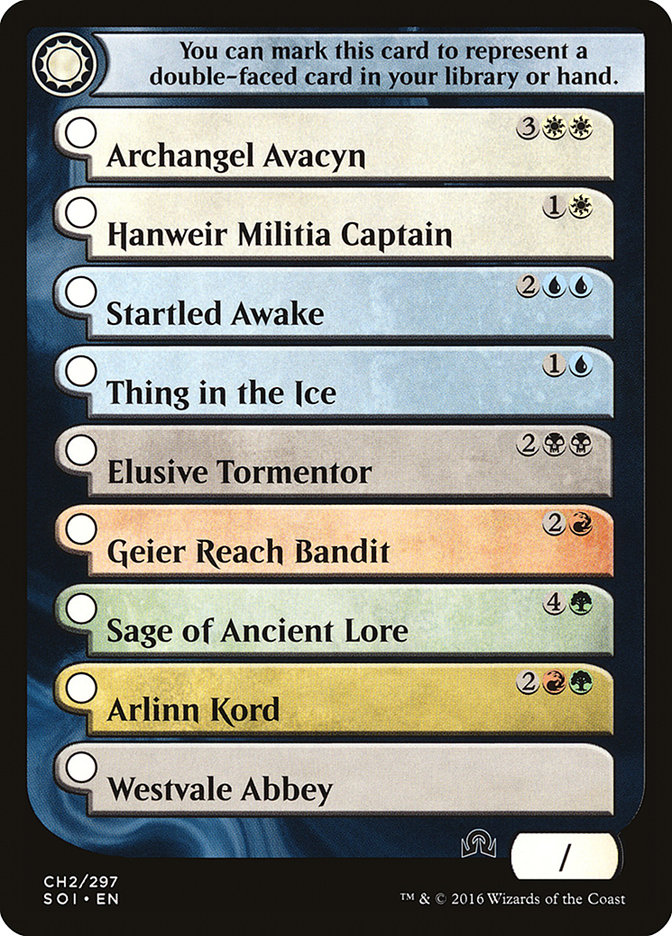Checklist Card Rare/Mythic
