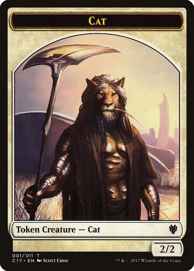 Cat Token - Cat Warrior Token