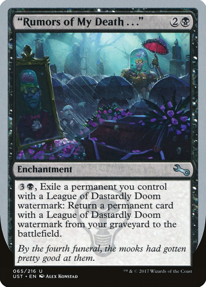"Rumors of My Death..."