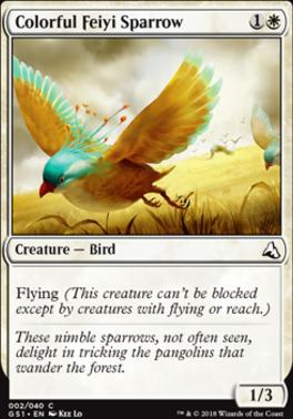 Colorful Feiyi Sparrow