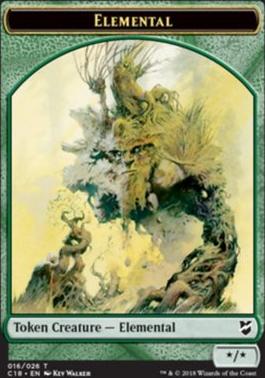 Elemental Token - Cat Warrior Token