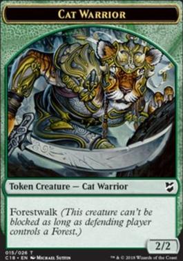 Cat Warrior Token - Thopter Token