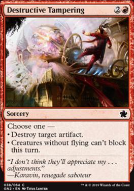 Destructive Tampering