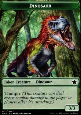 Dinosaur Token // Soldier Token