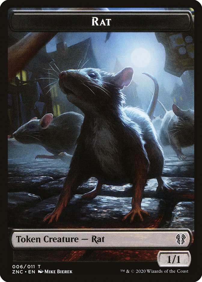 Rat Token // Faerie Rogue Token