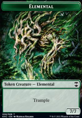 Elemental Token // Elf Warrior Token