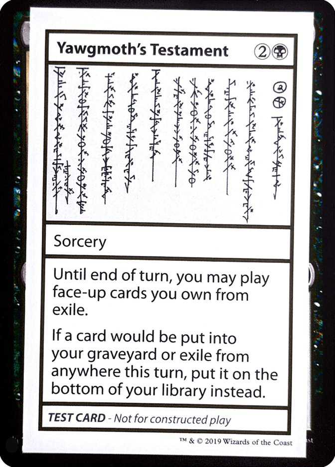 Yawgmoth's Testament