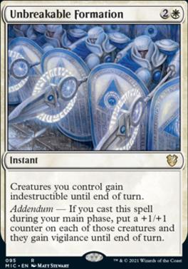 Unbreakable Formation