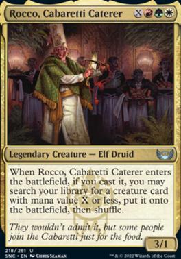 Rocco, Cabaretti Caterer