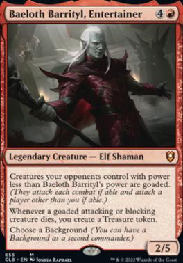Baeloth Barrityl, Entertainer