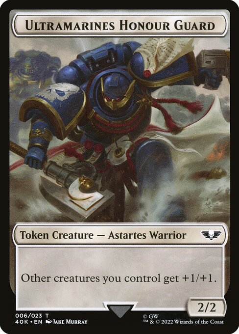 Ultramarines Honour Guard Token // Soldier Token