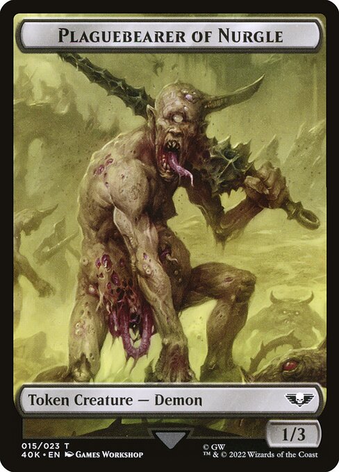 Plaguebearer of Nurgle Token // Astartes Warrior Token