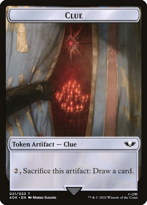 Clue Token // Astartes Warrior Token