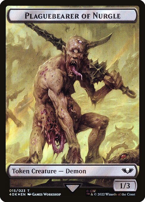 Plaguebearer of Nurgle Token // Astartes Warrior Token