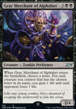 Gray Merchant of Alphabet