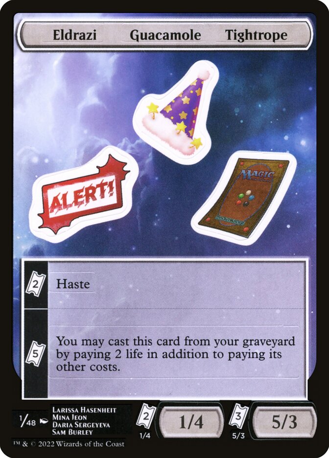 Eldrazi Guacamole Tightrope Sticker Sheet
