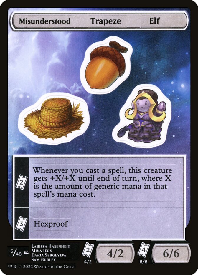 Misunderstood Trapeze Elf Sticker Sheet