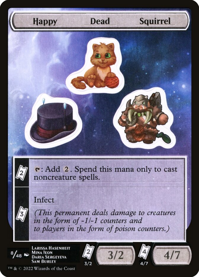 Happy Dead Squirrel Sticker Sheet