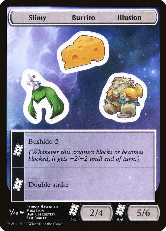 Slimy Burrito Illusion Sticker Sheet