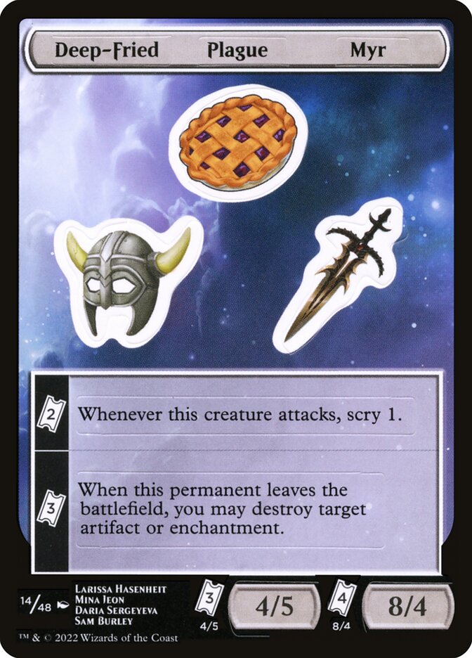 Deep-Fried Plague Myr Sticker Sheet