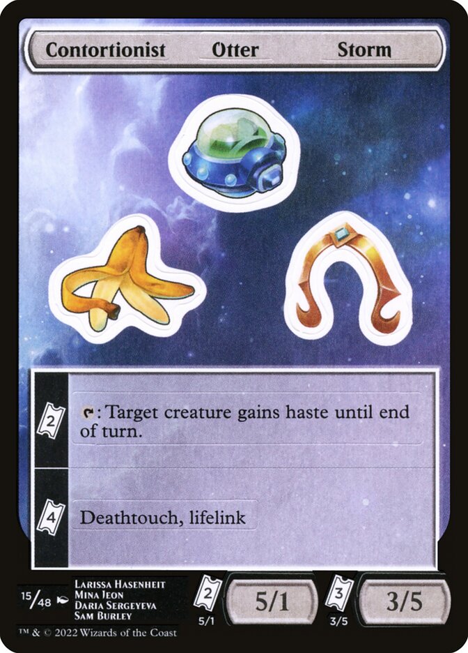 Contortionist Otter Storm Sticker Sheet