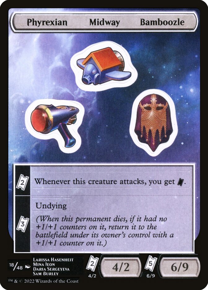 Phyrexian Midway Bamboozle Sticker Sheet