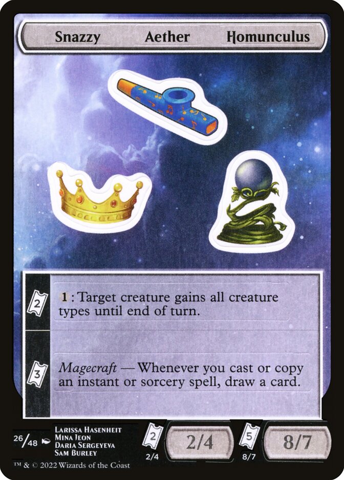 Snazzy Aether Homunculus Sticker Sheet