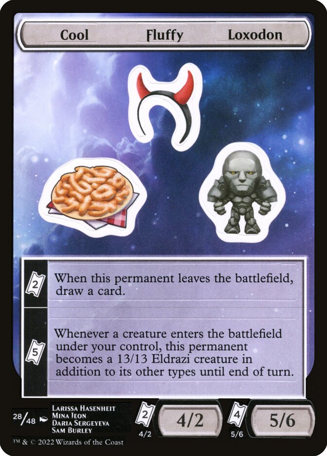 Cool Fluffy Loxodon Sticker Sheet