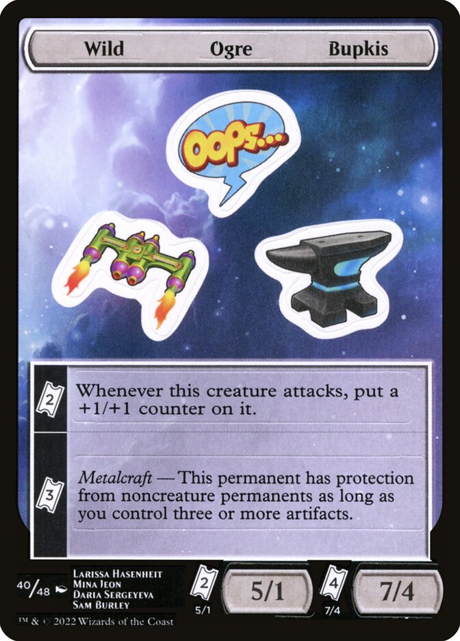 Wild Ogre Bupkis Sticker Sheet
