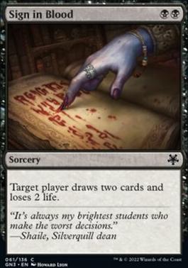 Sign in Blood