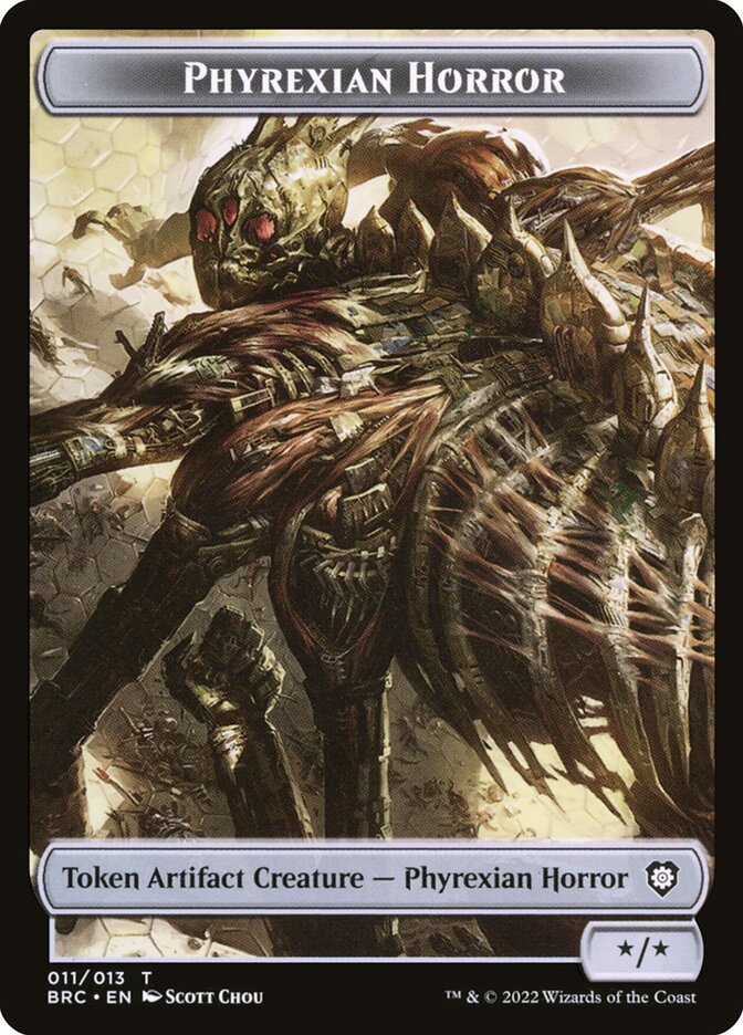Phyrexian Horror Token // Servo Token