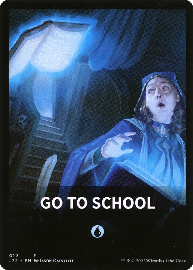 Go To School Theme Card