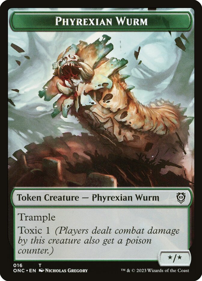 Phyrexian Wurm Token // Phyrexian Horror Token