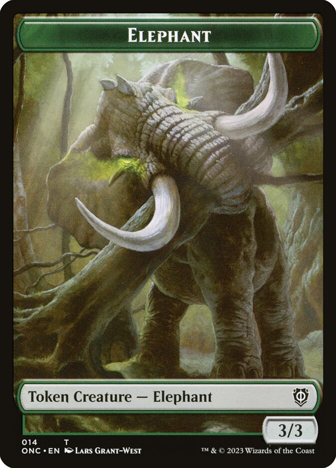 Elephant Token // Human Soldier Token