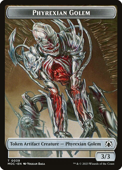 Phyrexian Golem // Phyrexian Horror Token