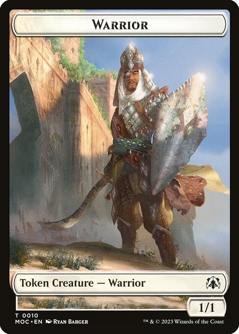 Warrior Token // Elspeth, Sun's Champion Emblem