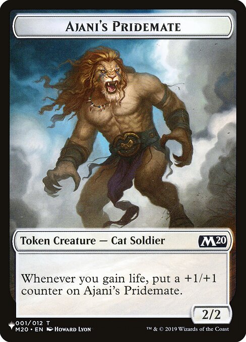 Ajani's Pridemate Token // Spirit Token