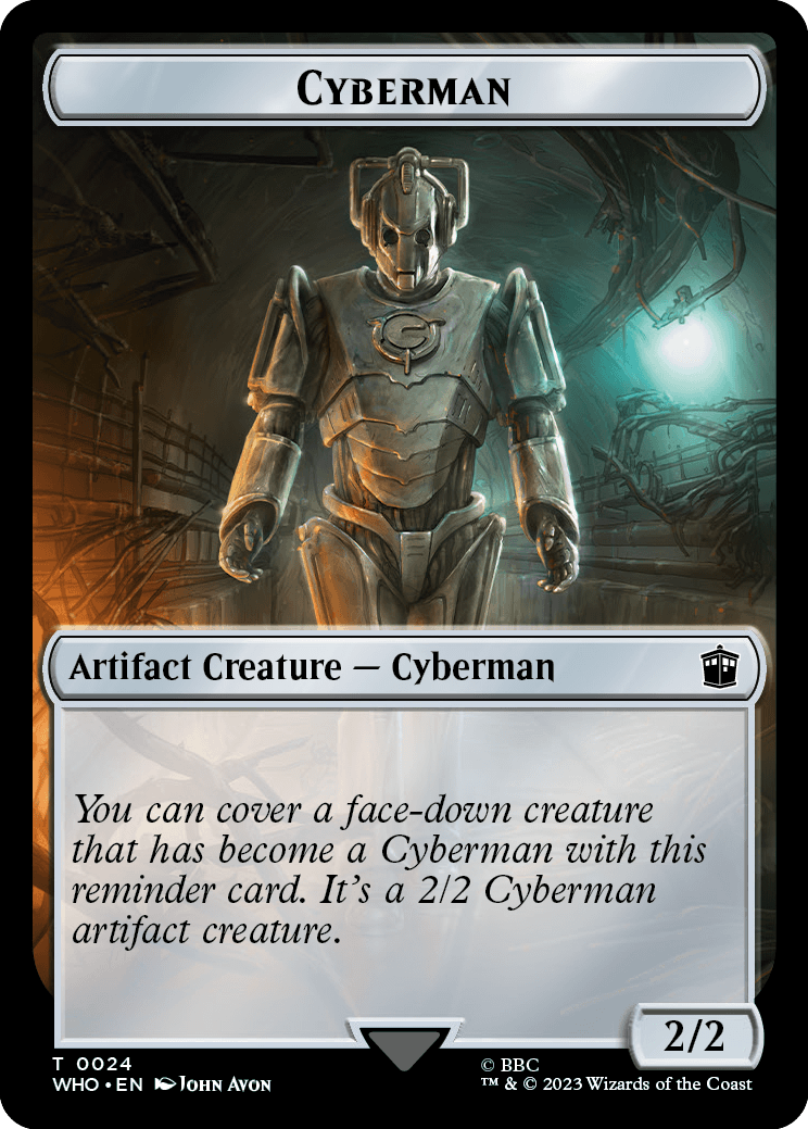 Cyberman Token // Alien Angel Token