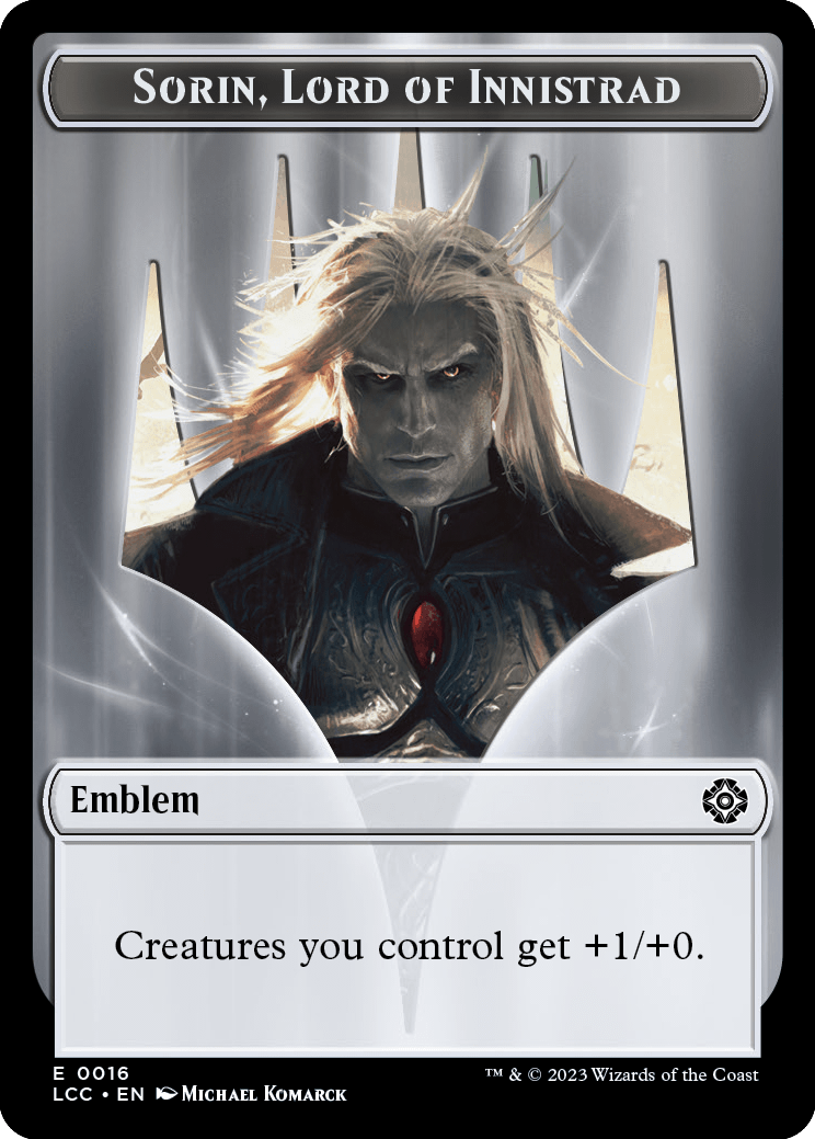 Sorin, Lord of Innistrad Emblem // Vampire Token