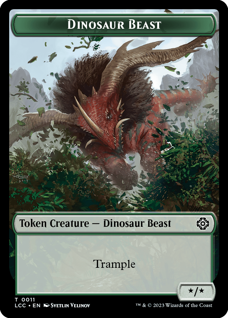 Dinosaur Beast Token // Dinosaur Token