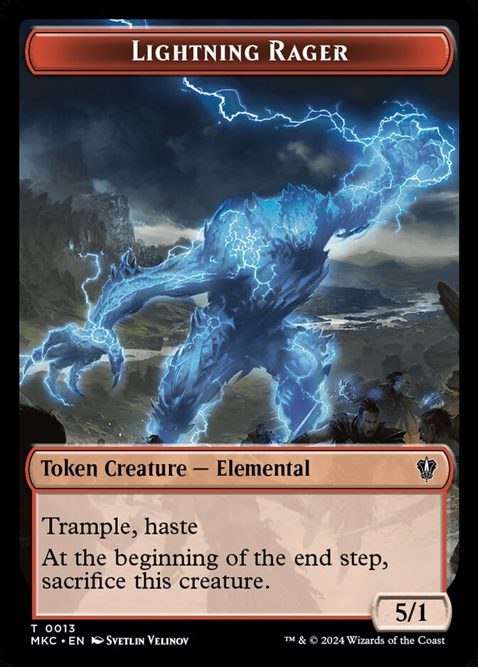 Lightning Rager Token // Gold Token